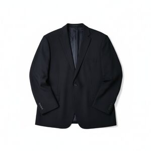 Chaps Black 2-Button Suit Jacket/Blazer 52 Regular Stretch